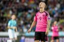 Leigh Griffiths in action for Scotland.