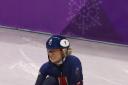 GANGNEUNG, SOUTH KOREA - FEBRUARY 20:  Elise Christie of Great Britain crahses at the start of heat 5  during the Ladies Short Track Speed Skating 1000m Heats on day eleven of the PyeongChang 2018 Winter Olympic Games at Gangneung Ice Arena on February 20