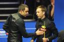 Ali Carter won the bad-tempered match with Ronnie O' Sullivan in Sheffield   Photograph: PA