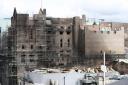 PA photo of the burned-out Mackintosh Building