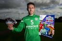 11/09/18. HIBERNIAN TRAINING CENTRE - TRANENT. New Hibernian signing Mark Milligan promotes the club’s partnership with Topps following the launch of their SPFL Match Attax collection..