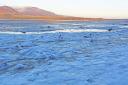 Highland loch freezes over as temperatures plummet