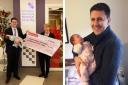 Last year Glasgow East MP David Linden donated a cheque for £668 to Shona Cardle from Glasgow Children's Hospital Charity to say thank you for the help he received with his premature baby girl Jessica (pictured) (Jamie Simpson/Herald and Times)