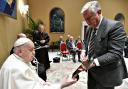 Celtic chairman Peter Lawwell meets Pope Francis