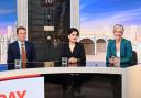 A panel but not a focus group: Andy Street, former West Midlands mayor, Labour peer Shami Chakrabarti, Lib Dem deputy leader Daisy Cooper, on Sunday with Laura Kuenssberg