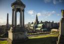 Looking down on Glasgow Cathedral from the Necropolis graveyard