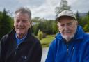 The late Dr Hamish MacInnes with Sir Michael Palin. The pair became friends after the TV star narrated a documentary about the mountaineer, Final Ascent.