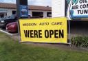 Reader John Moore notes the power of the apostrophe, the omission of which magically turns this business from open to closed.