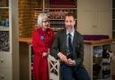Great British Sewing Bee judges Esme Young and Patrick Grant. (C) Love Productions for BBC