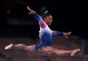 USA's Simone Biles competes in the beam final at Ariake Gymnastics Centre at the Tokyo 2020 Olympic Games in Japan. Picture: Mike Egerton/PA