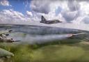 In this handout photo released by Russian Defense Ministry Press Service on Saturday, July 2, 2022, a Russian Su-25 ground attack jet fires rockets on a mission at an undisclosed location in Ukraine. (Russian Defense Ministry Press Service via AP)