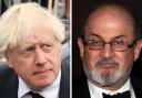 Boris Johnson, left, said he was 'appalled' at news Salman Rushdie had been attacked. Pictures: PA