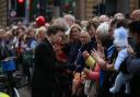 Princess Anne meets the crowds in Glasgow Pic: Gordon Terris/The Herald