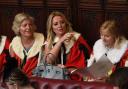 Baroness Michelle Mone, centre, has taken leave of absence from the House of Lords.
