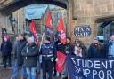 Protest at Glasgow University