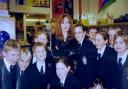 JK Rowling meets school pupils in Somerset