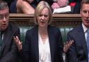 Liz Truss pictured at Prime Minister's Questions