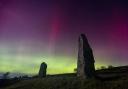 Picture of last month's Aurora which lit up the sky across Scotland taken from Isle of Skye.