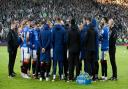 The Rangers squad after the League Cup final