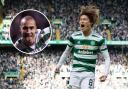 Kyogo Furuhashi has been compared to Celtic great Henrik Larsson, inset