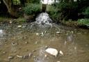 Untreated sewage flows through storm outflows when rain flow is intense