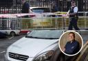 Jonny McFarlane's car smashed into the gates of Downing Street