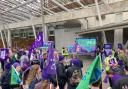 EIS-FELA rally outside the Scottish Parliament