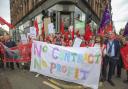 13th Note staff in Glasgow on strike