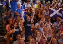 Scottish fans at the Commonwealth Games
