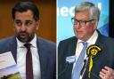First Minister Humza Yousaf, left, and MSP Fergus Ewing