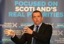 Douglas Ross delivering his keynote speech on the economy in Edinburgh on Tuesday