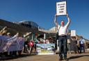 Short-term let operators protest outside Holyrood