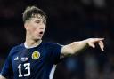 Scotland centre half Jack Hendry during the game against England at Hampden on Tuesday night