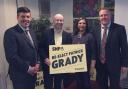 SNP MP Patrick Grady (second from left) with SNP MSPs
