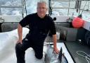 Crewman Kenny Maclean with a bluefin tuna