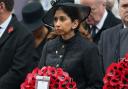 Suella Braverman at the Remembrance Sunday service at the Cenotaph in London