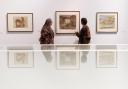 Anne Morrison-Hudson, right, pictured with her daughter Claire Mould, left, at the exhibition of Joan Eardley's early work