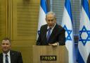 Israeli Prime Minister Benjamin Netanyahu speaks  in Jerusalem, Israel.