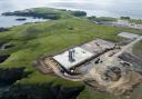 The SaxaVord spaceport under construction in Shetland