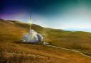 An artist's impression of the Sutherland Spaceport