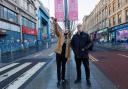 MSP Paul Sweeney with writer Kevin McKenna as they discuss the current perilous state of Sauchiehall Street, Glasgow