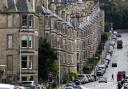 Tenement flats along Comely Bank in Edinburgh