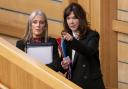 The Lord Advocate Dorothy Bain KC (right), with Solicitor General Ruth Charteris, arrives in the main chamber to deliver a statement on the Post Office Horizon IT scandal at the Scottish Parliament at Holyrood, Edinburgh.