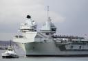 The HMS Queen Elizabeth, one of the Royal Navy’s aircraft carriers