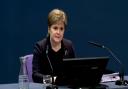 Nicola Sturgeon giving her evidence at the Covid Inquiry