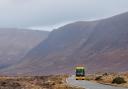A Citylink coach on the A82 in Glencoe