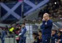 Alex McLeish watches on forlornly as his Scotland side go down disastrously to Kazakhstan.