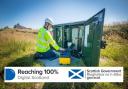 R100 project was launched in 2017 with a target to bring superfast broadband to every home and business in Scotland by 2021