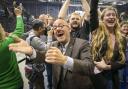 Scottish Green Party co-leader Patrick Harvie celebrates council election wins in 2022