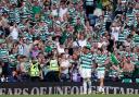 Adam Idah celebrates scoring against Rangers in the Scottish Gas Scottish Cup final with his Celtic team mates at Hampden this afternoon